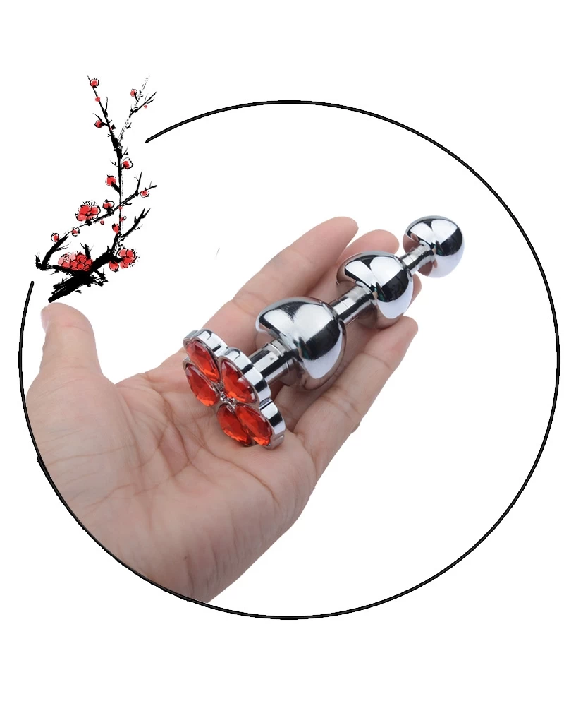 Đồ chơi hậu môn Inox hình quả cherry bông hoa năm cánh