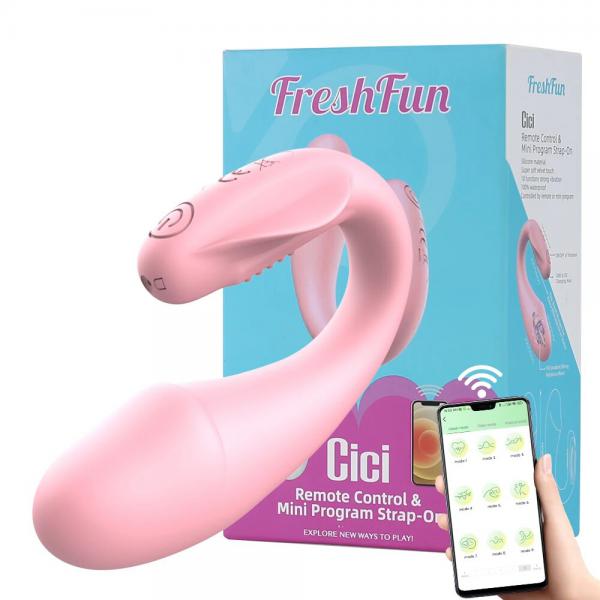 Trứng rung 2 đầu FreshFun CiCi không dây Bluetooth điều khiển từ xa qua app điện thoại