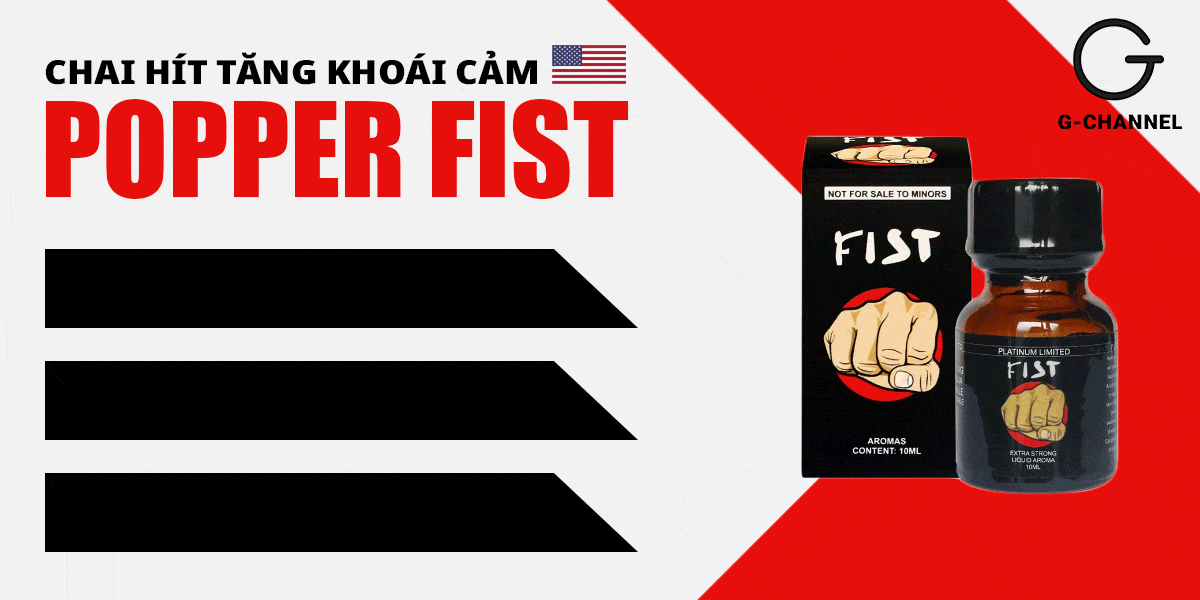 Popper Fist Platinum 10ml kích thích cực mạnh Mỹ chính hãng Popper Fist Platinum 10ml kích thích cực mạnh Mỹ chính hãng