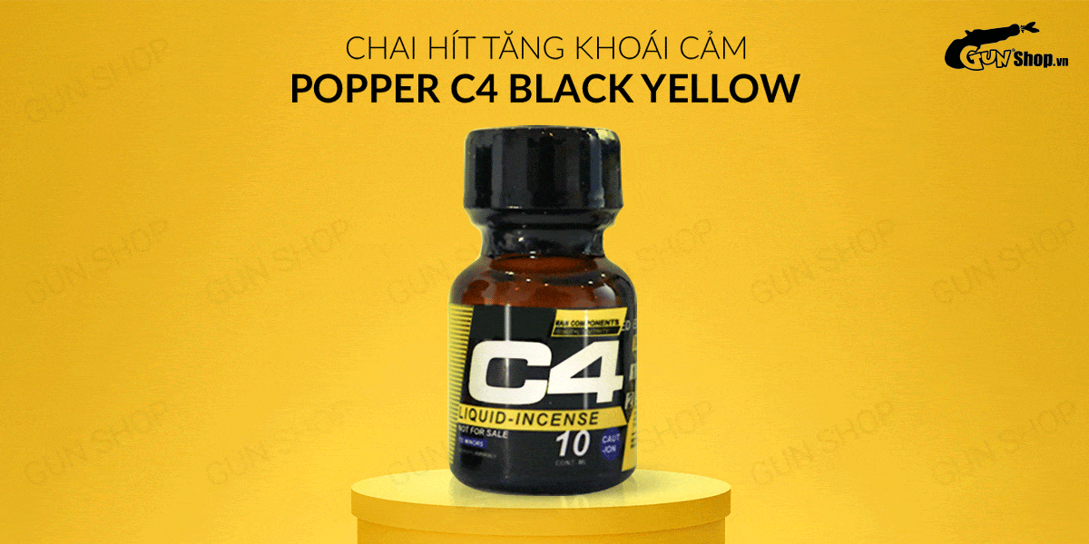 Popper C4 Yellow 10ml USA chính hãng tăng cực khoái mạnh mẽ Popper C4 Yellow 10ml USA chính hãng tăng cực khoái mạnh mẽ