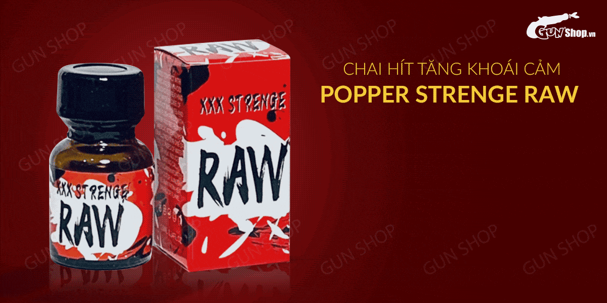 Popper Strenge Raw 10ml Mỹ | Hương Mạnh Mẽ, Kích Thích Tột Đỉnh