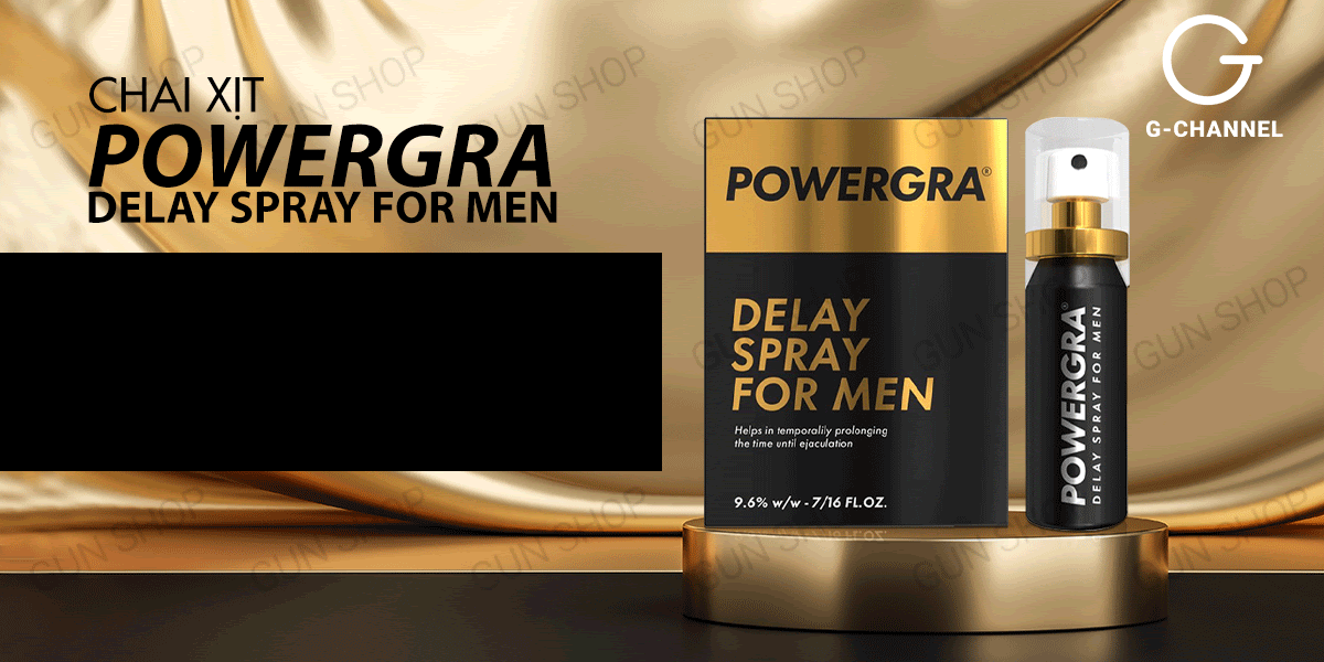 Chai Xịt Powergra Delay Spray 13ml Kéo Dài Thời Gian Quan Hệ