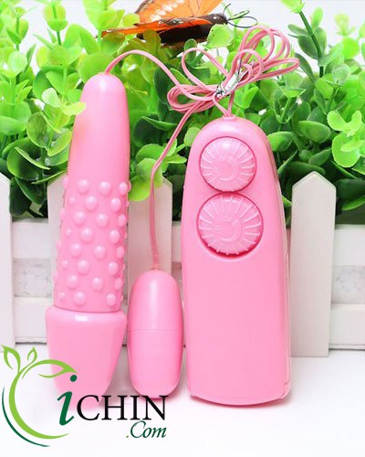 Fashion Vibrating 2 đầu điều khiển riêng biệt massage rung mạnh mẽ