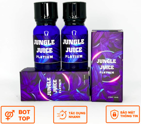 Popper Jungle Juice Platinum 10ml Mỹ hương trái cây tăng phấn chấn Popper Jungle Juice Platinum 10ml Mỹ hương trái cây tăng phấn chấn