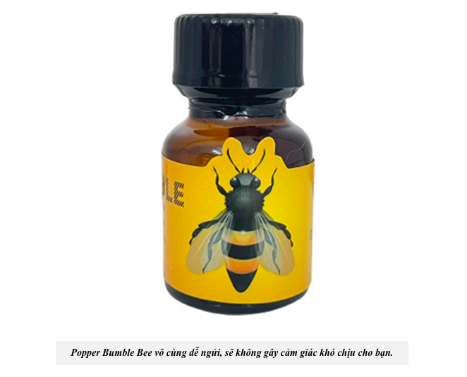 Popper Bumble Bee vàng 10ml kích thích hưng phấn giãn cơ nhanh Popper Bumble Bee vàng 10ml kích thích hưng phấn giãn cơ nhanh