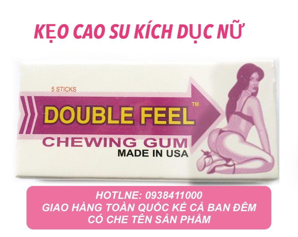 Singum Double Feel kẹo cao su kích dục nữ Mỹ, tăng hưng phấn tự nhiên Singum Double Feel kẹo cao su kích dục nữ Mỹ, tăng hưng phấn tự nhiên