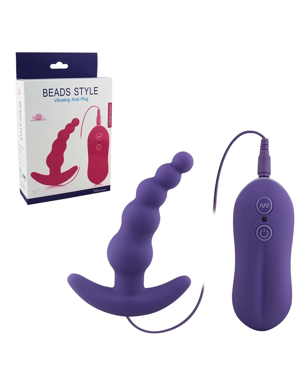 Đồ chơi hậu môn Aphrodisia Beads 10 chế độ rung tê tái