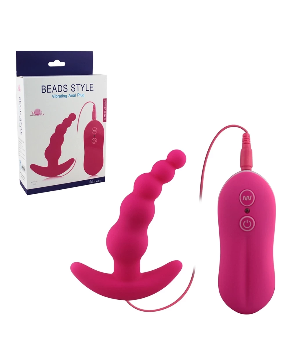 Đồ chơi hậu môn Aphrodisia Beads 10 chế độ rung tê tái