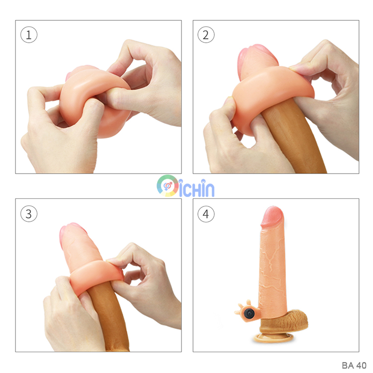 Bao cao su đôn dên Lovetoy Nature Extender rung gai silicon cao cấp