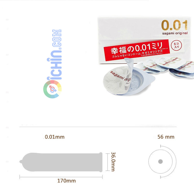 Bao cao su Nhật siêu mỏng Sagami Original 001mm hộp 5 cái Bao cao su Nhật siêu mỏng Sagami Original 001mm hộp 5 cái