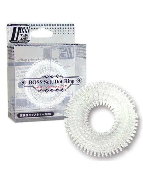 Vòng đeo dương vật Boss Soft Dot Ring Nhật Bản tăng khoái cảm lâu hơn