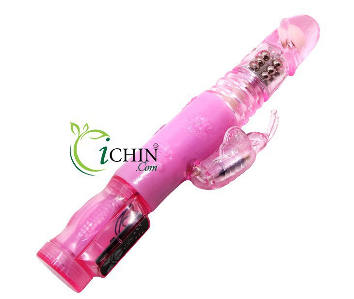 Butterfly Crazy Rabbit Rung Xoay Thụt Tự Động Cho Nữ Thủ Dâm