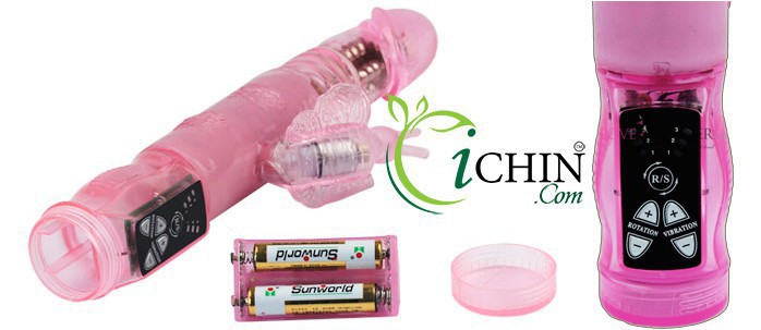 Butterfly Crazy Rabbit Rung Xoay Thụt Tự Động Cho Nữ Thủ Dâm