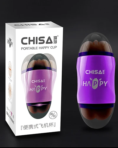 Chisa Happy máy rung 2 đầu âm đạo miệng hậu môn cầm tay