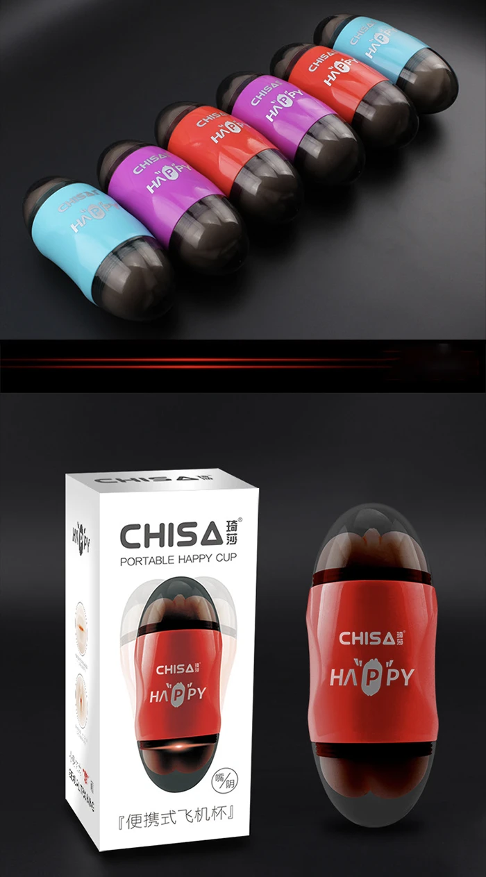 Chisa Happy máy rung 2 đầu âm đạo miệng hậu môn cầm tay