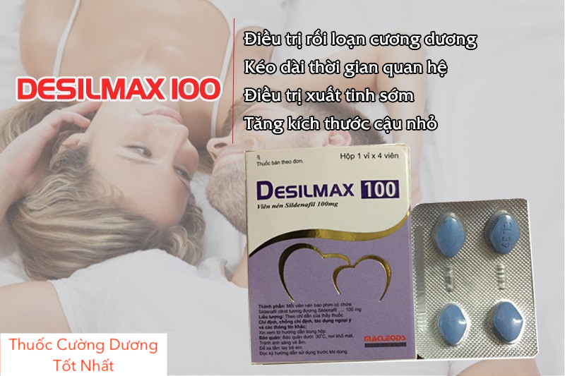 Thuốc Desilmax 100mg cường dương xuất xứ Ấn Độ tăng sinh lý mạnh