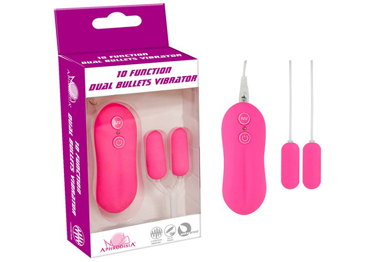 Dual Bullets 2 đầu mini 10 chế độ rung đa năng pin rời dễ dùng