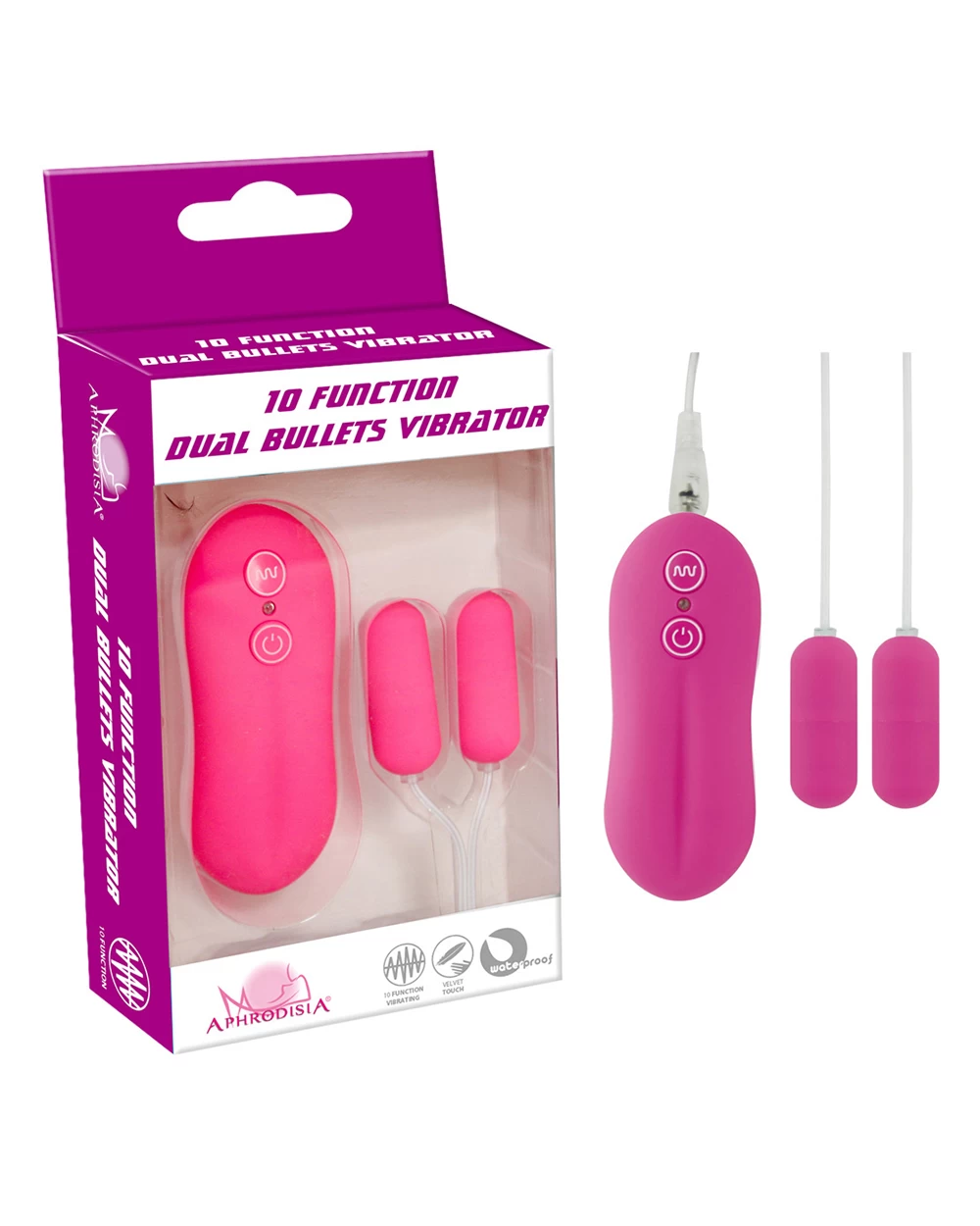Dual Bullets 2 đầu mini 10 chế độ rung đa năng pin rời dễ dùng