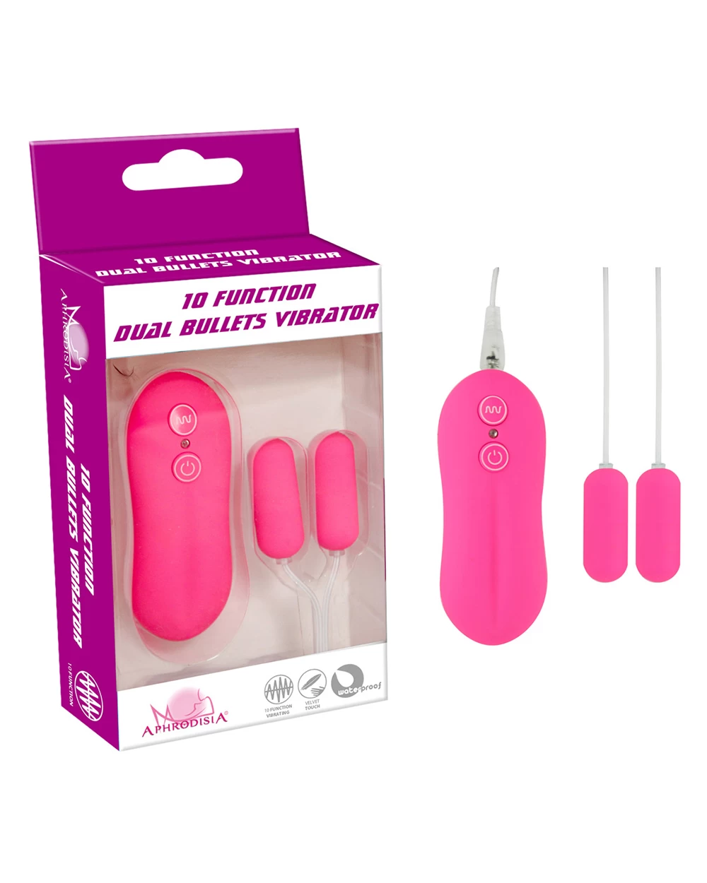 Dual Bullets 2 đầu mini 10 chế độ rung đa năng pin rời dễ dùng