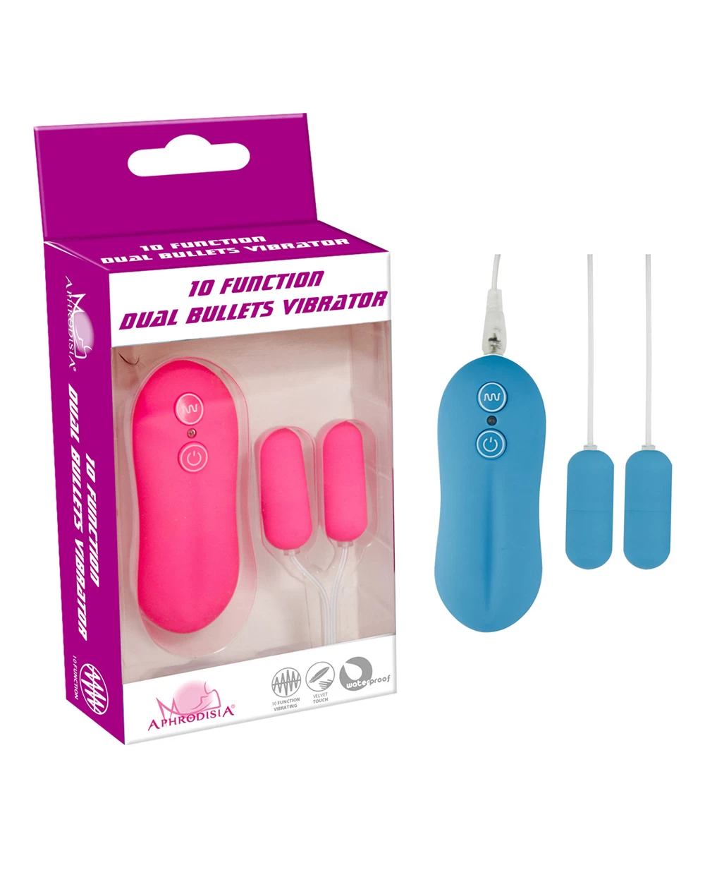 Dual Bullets 2 đầu mini 10 chế độ rung đa năng pin rời dễ dùng