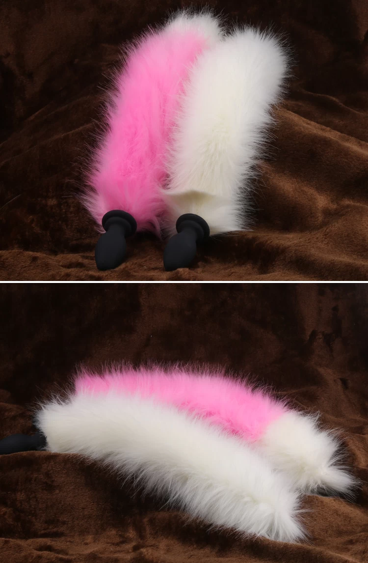 Đuôi cáo cosplay có rung hậu môn chất liệu silicone lông mềm mại Đuôi cáo cosplay có rung hậu môn chất liệu silicone lông mềm mại