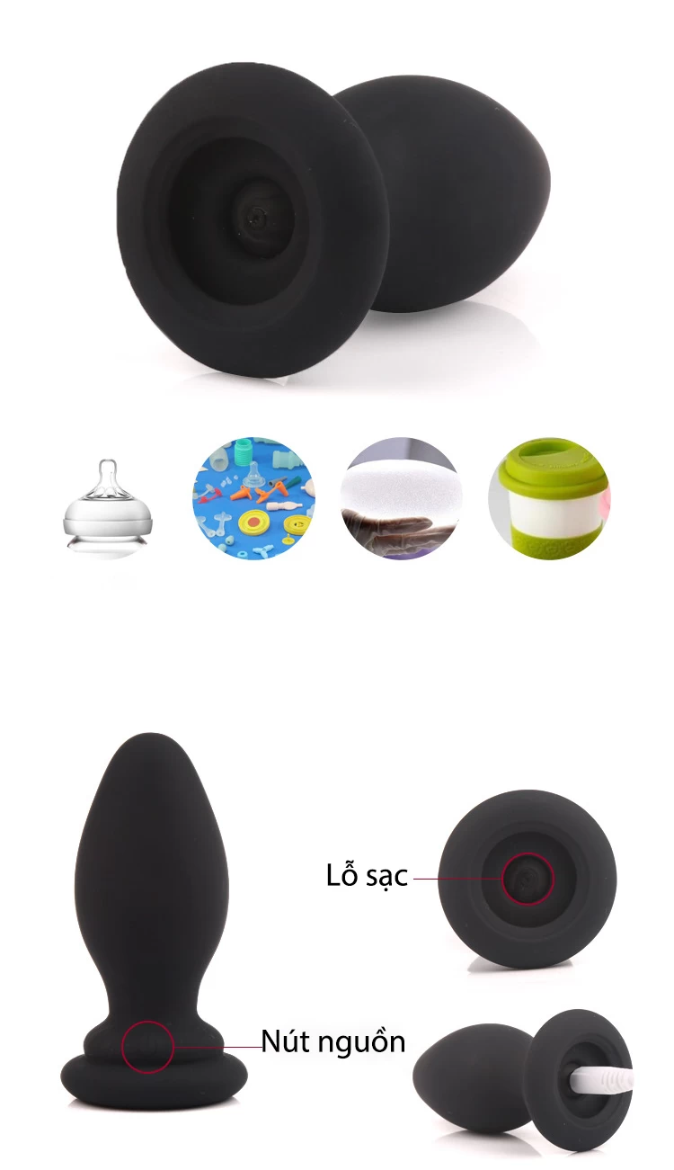 Đuôi cáo cosplay có rung hậu môn chất liệu silicone lông mềm mại Đuôi cáo cosplay có rung hậu môn chất liệu silicone lông mềm mại