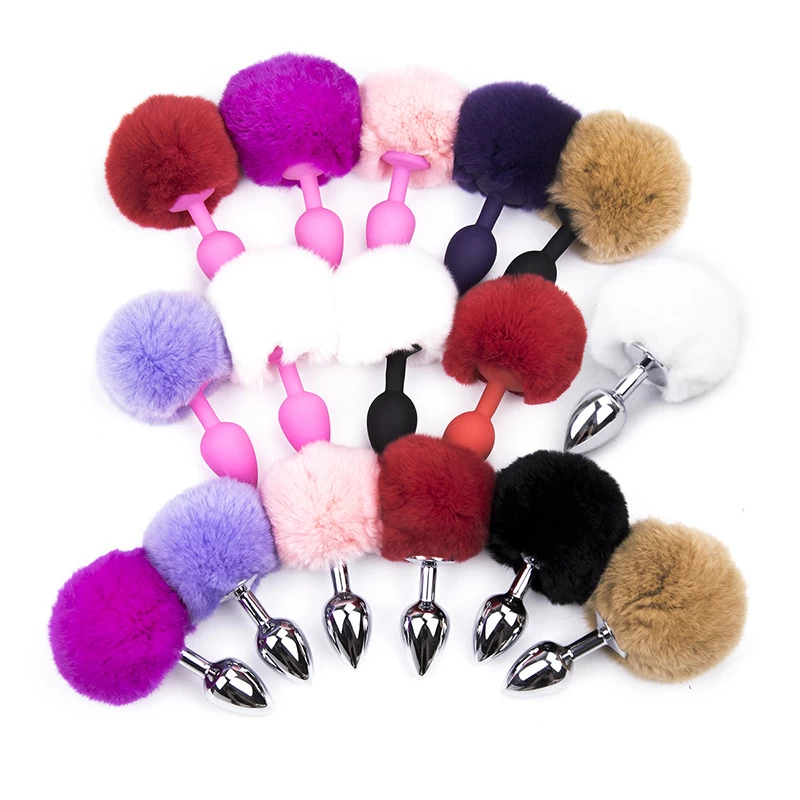 Đuôi Thỏ Cosplay SM Silicone Lông Mềm 6 Màu Siêu Thật Đuôi Thỏ Cosplay SM Silicone Lông Mềm 6 Màu Siêu Thật
