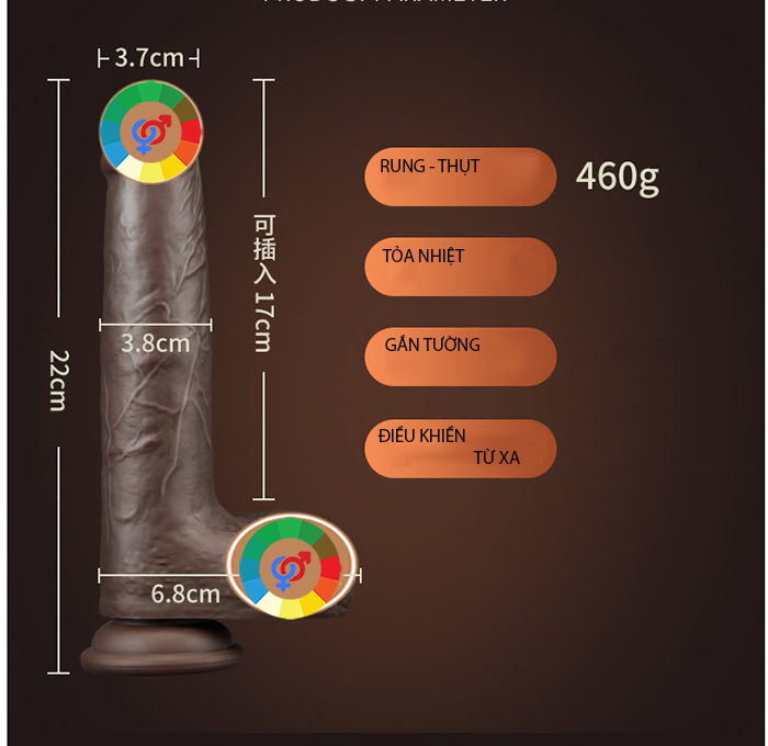 COC Chiến Binh Châu Phi Dương Vật Giả Gắn Tường Rung Thụt Hot
