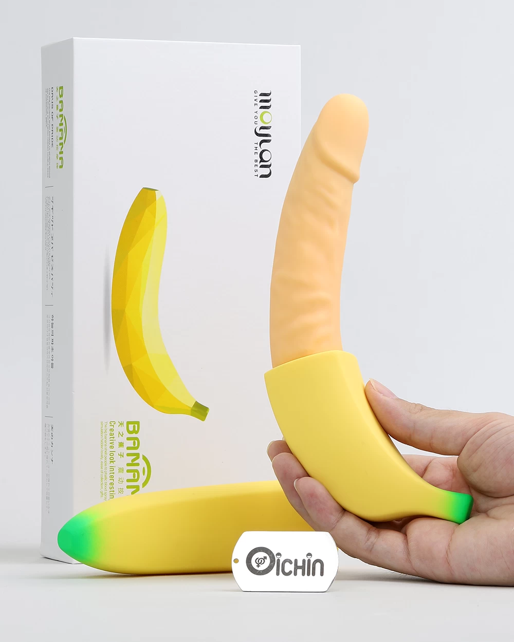 Dương Vật Giả Hình Quả Chuối Rung Mạnh 30cm, Nhiều Chế Độ Kích Thích