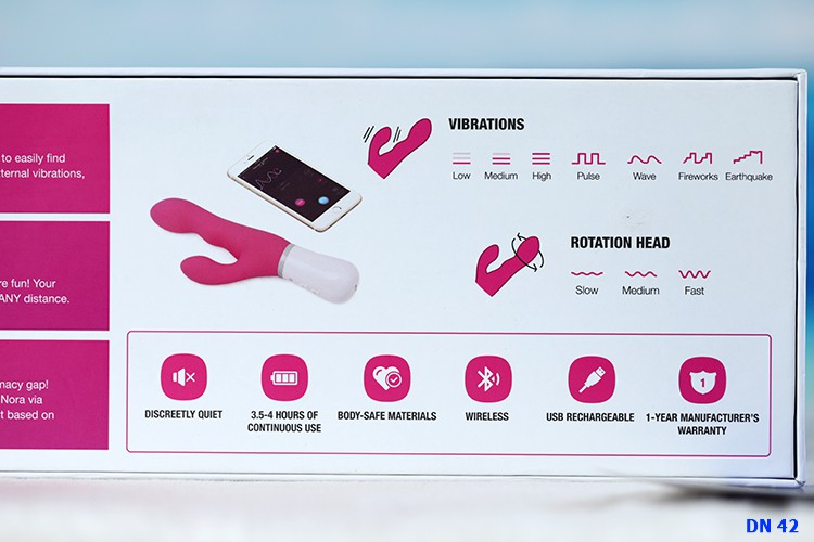 Lovense NORA dương vật silicon rung xoay điều khiển app điện thoại hiện đại Lovense NORA dương vật silicon rung xoay điều khiển app điện thoại hiện đại