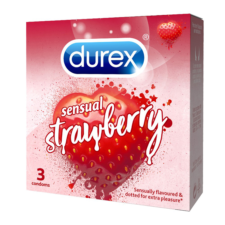 Bao cao su Durex Chocolate Strawberry ngọt ngào thơm mát, kích thích mạnh