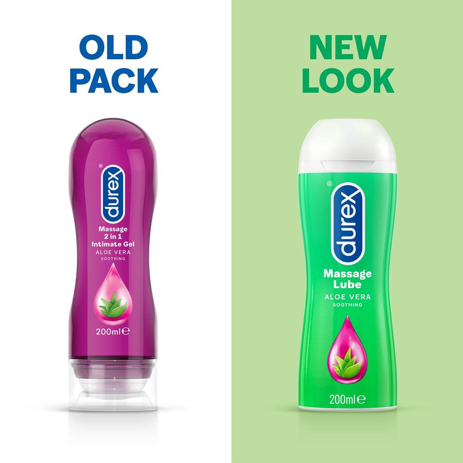 Durex Play Massage gel bôi trơn 2 in 1 200ml chiết xuất lô hội
