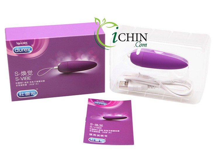 Trứng rung Durex S Viber nhỏ pin sạc chống nước rung mạnh