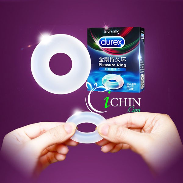 Durex Silicone vòng đeo dương vật giảm xuất tinh sớm chất liệu an toàn