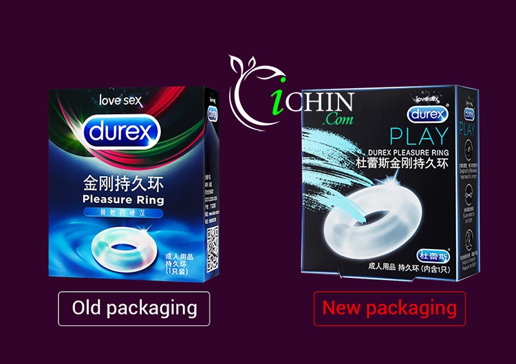 Durex Silicone vòng đeo dương vật giảm xuất tinh sớm chất liệu an toàn