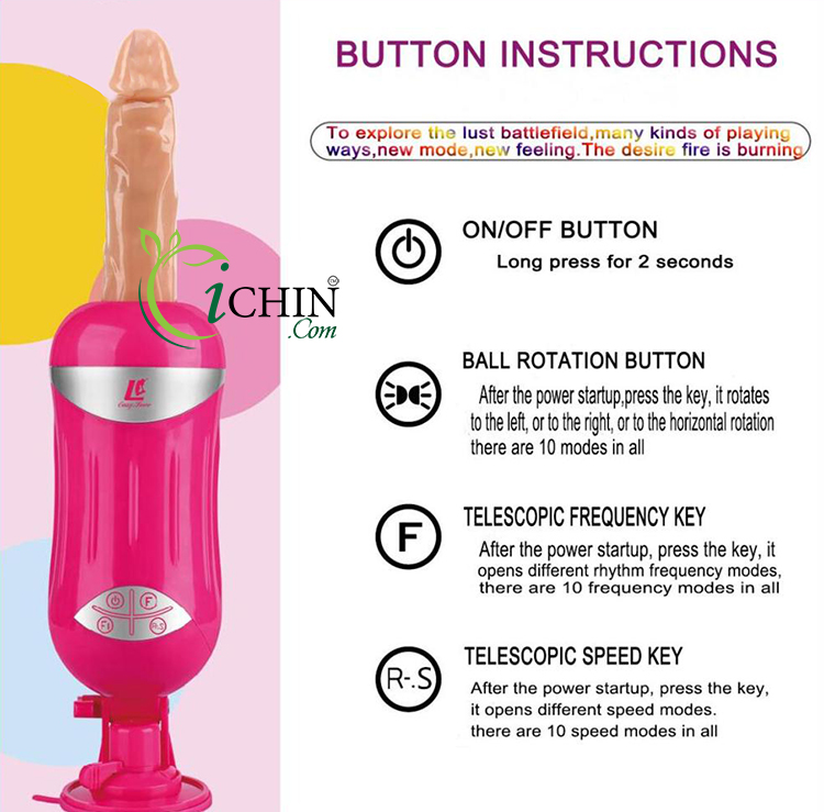 EasyLove HighTech xoay thụt gắn tường 10 chế độ pin sạc