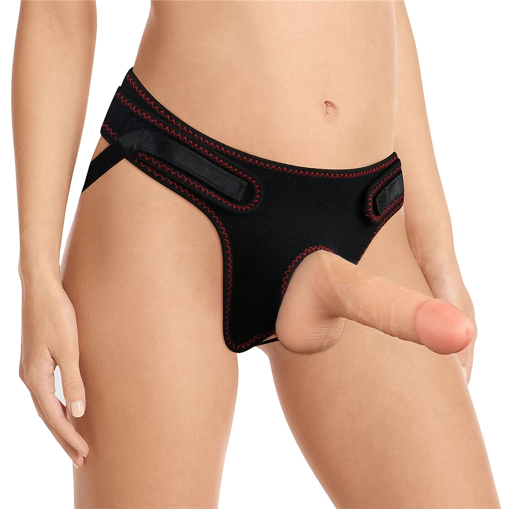 Lovetoy Easy Strapon 7 inch dây đeo cho Les, mềm mại, chân thực