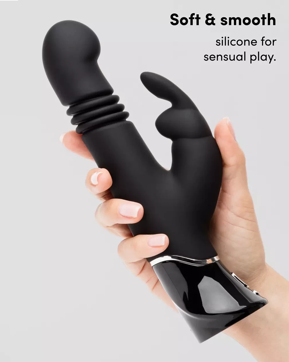 Máy rung tai thỏ G Spot Stroker Greedy Girl 12 chế độ rung