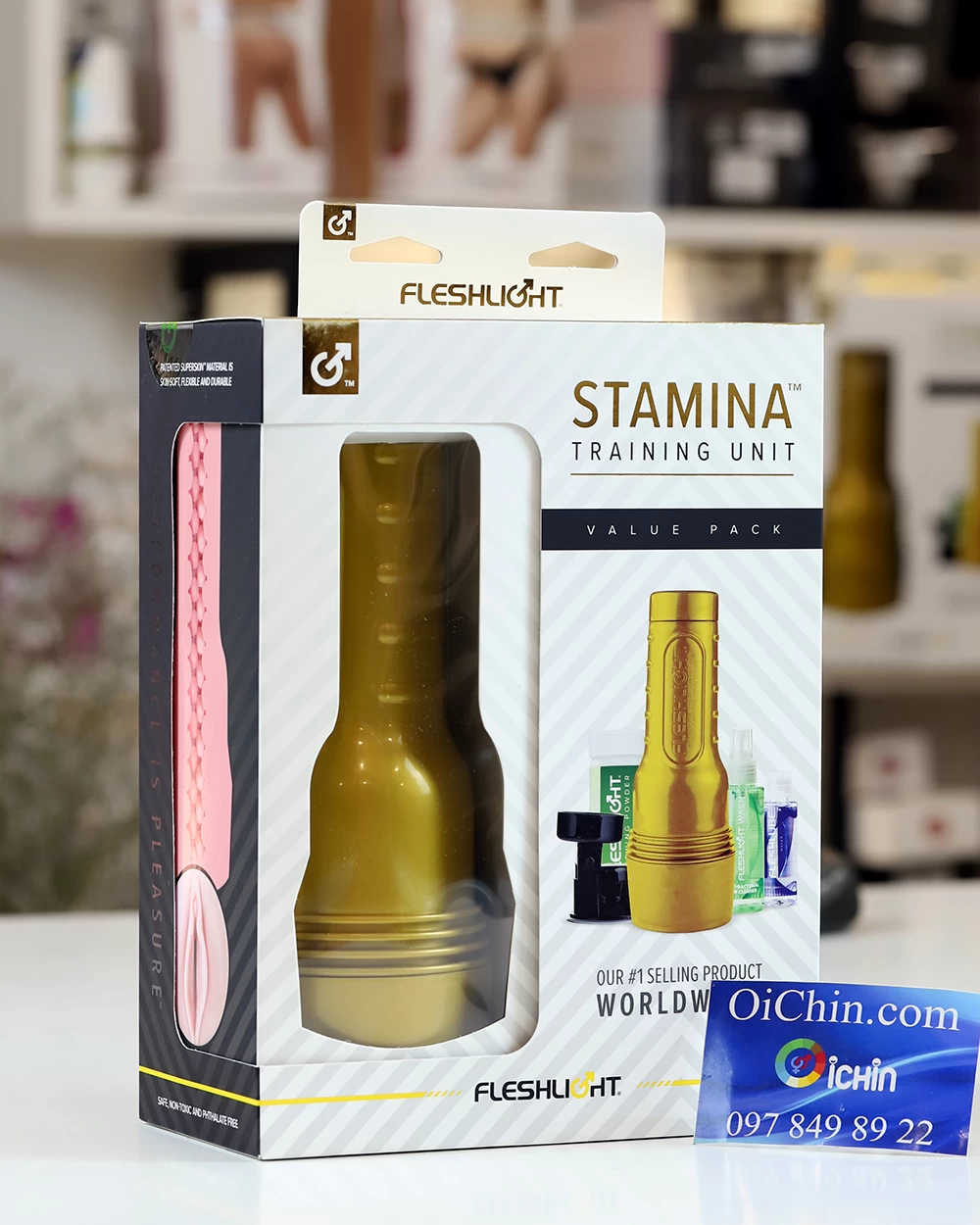 Fleshlight Stamina cao cấp Mỹ, thiết kế gắn tường không rung