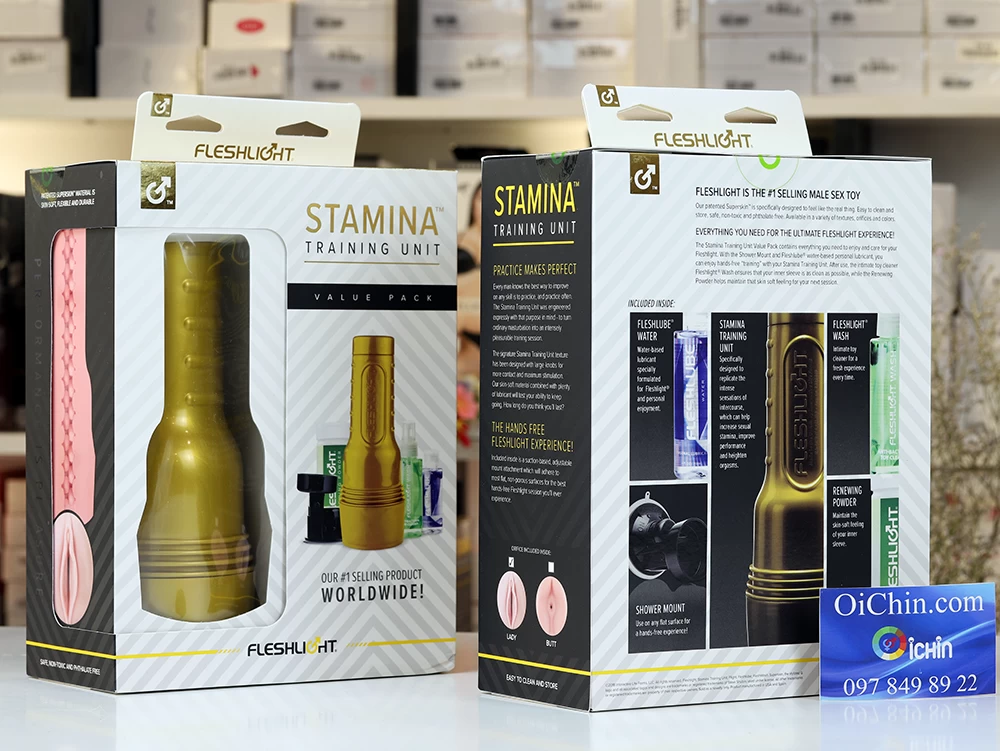Fleshlight Stamina cao cấp Mỹ, thiết kế gắn tường không rung