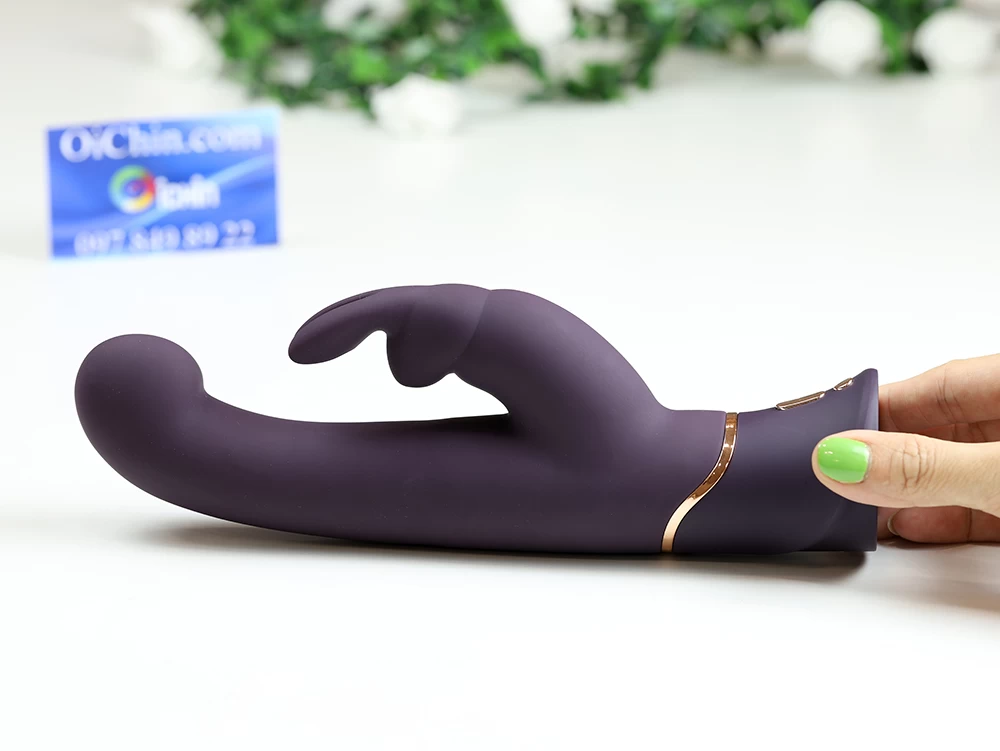 Máy rung tai thỏ G Spot Stroker Greedy Girl 12 chế độ rung