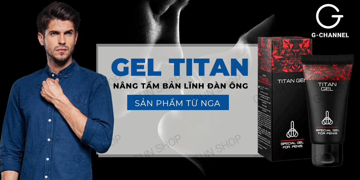 Gel bôi trơn Titan 50ml tăng kích thước dương vật hiệu quả