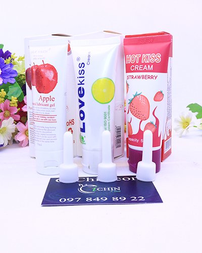 Gel bôi trơn Love Kiss hương Cherry cao cấp 100ml dịu nhẹ an toàn