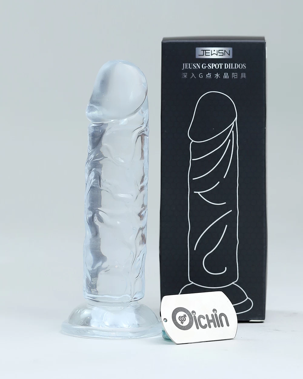 Jeusn G-Spot Dildos silicone trong suốt gắn tường 3 size tùy chọn Jeusn G-Spot Dildos silicone trong suốt gắn tường 3 size tùy chọn