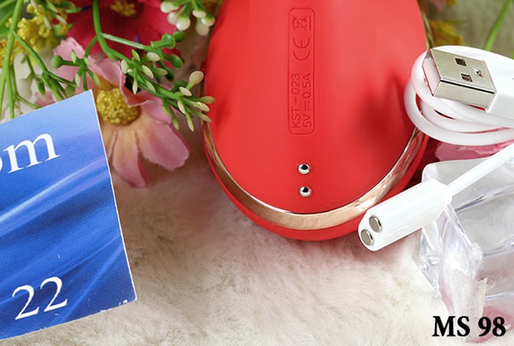 Kistoy TINA Máy Massage 2 đầu rung tỏa nhiệt hút chống nước 100%