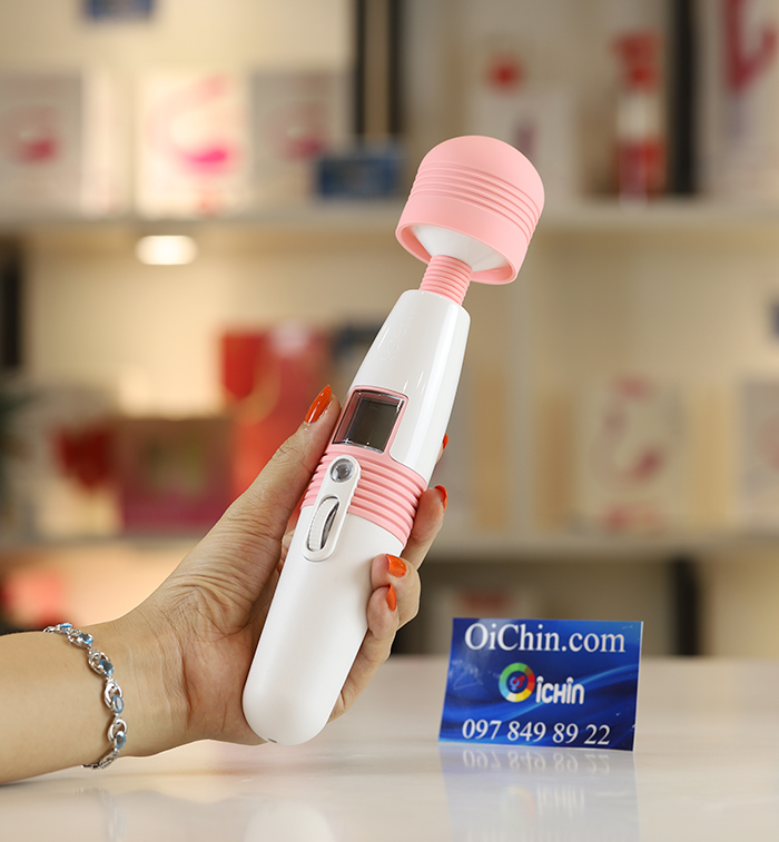 Leten Lightning AV chày rung 10 chế độ tỏa nhiệt LCD