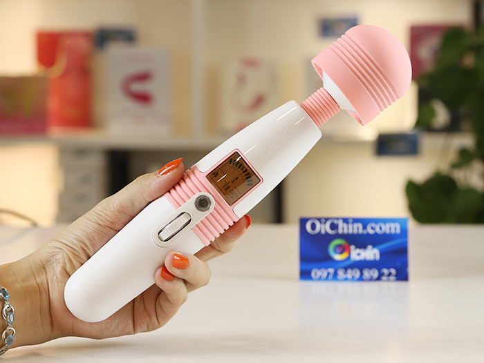 Leten Lightning AV chày rung 10 chế độ tỏa nhiệt LCD