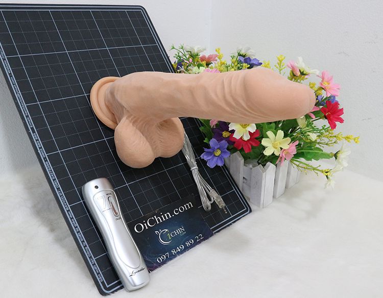 Loveaider hít tường rung xoay 7 chế độ silicon mềm mại pin AAA