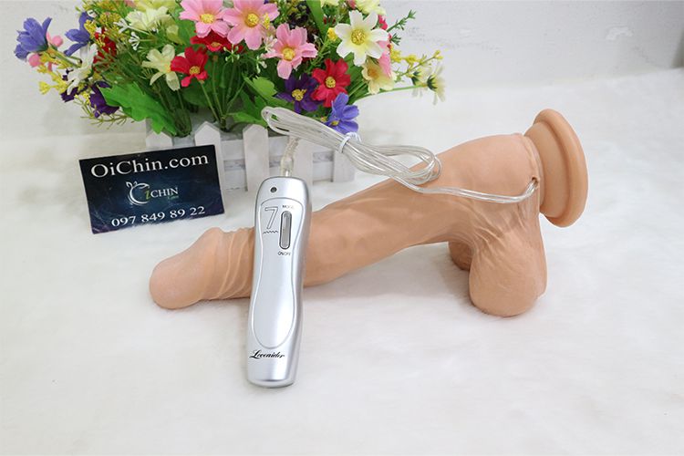 Loveaider hít tường rung xoay 7 chế độ silicon mềm mại pin AAA