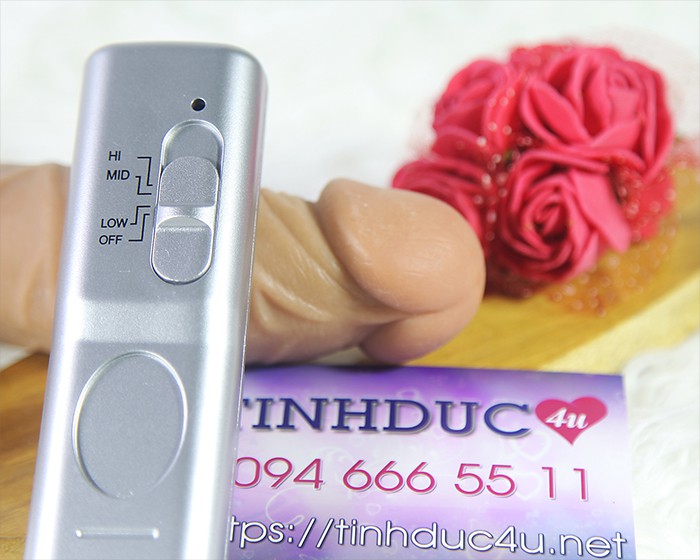 Lovetoy 7.5 inch Real Extreme dán tường rung cực mạnh silicon ABS